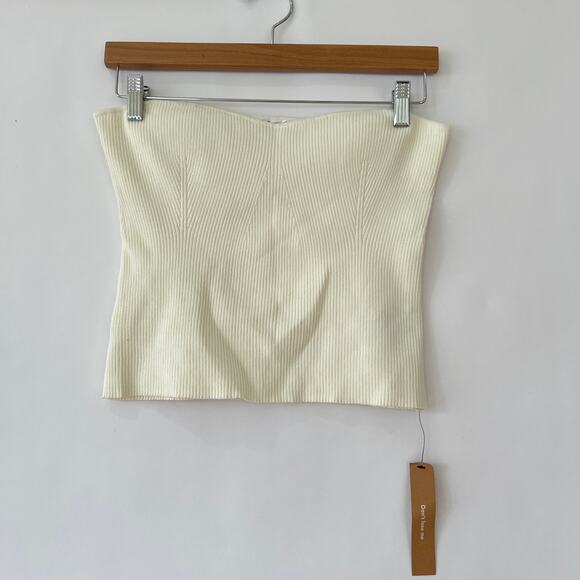 Reformation Womens Jenni Strapless Sweater Size XL NEW - Picture 3 of 9